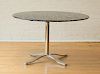 NICOS ZOGRAPHOS "ALPHA" MARBLE TOP STAINLESS STEEL DINING TABLE
