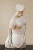 ART DECO CARVED MARBLE FIGURE