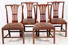 CHIPPENDALE STYLE SIDE CHAIRS C.1800 SET OF FOUR