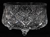 FOOTED CRYSTAL CENTERPIECE BOWL