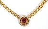 2CT NATURAL RED SPINEL AND .36CT DIAMOND NECKLACE