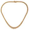 6CT DIAMOND AND 14KT YELLOW GOLD NECKLACE