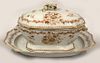 CHINESE EXPORT SOUP TUREEN WITH UNDER PLATE