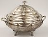SPANISH COLONIAL SILVER COVERED TUREEN