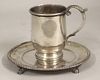 (on 2) INDIAN COLONIAL MUG AND OVAL TEAPOT STAND