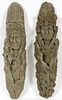 NATIVE AMERICAN HAND CARVED STONE INDIAN CHIEFS TWO