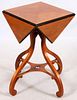 BAKER FURNITURE CO. SMALL SQUARE TABLE DROP LEAVES