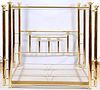 KING SIZE BRASS POSTER BED CONTEMPORARY