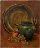 EMIL CARLSEN STILL LIFE WITH GRAPES AND JAR