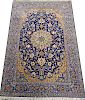 VERY FINE PERSIAN SILK AND WOOL CARPET