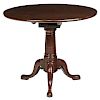 Chippendale Carved Mahogany Tilt Top Tea Table