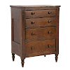 Miniature Cherry Four Drawer Chest