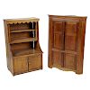 Two Miniature Cupboards