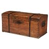 Iron Mounted Pine Dome Top Trunk