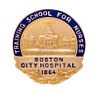A Yellow Gold and Enamel "Boston City Hospital Training School for Nurses" Pin, Circa 1883, 6.80 dwts.