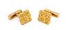 A Pair of 18 Karat Yellow Gold Cufflinks, Tiffany & Co., French, 13.10 dwts.