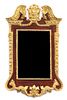 An Early Georgian Style Gilt Decorated Composite Mirror, Height 3 5/8 x width 2 1/8 inches.
