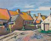 Paul Elie Gernez, (French, 1888-1948), Rue de village et maisons Bretagne