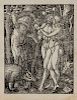 Albrecht Durer, (German, 1471-1528), The Fall of Man (from the 1612 Italian text edition of The Small Passion published