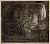 Rembrandt van Rijn, (Dutch, 1606-1669), St. Jerome in a Dark Chamber, 1642