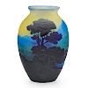 GALLE Small cameo glass vase