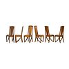 LOUIS MAJORELLE Set of six dining chairs