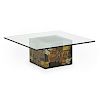 PAUL EVANS; DIRECTIONAL Patchwork coffee table
