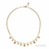 18kt Gold Gem-set Necklace, Chaumet