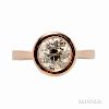 18kt Rose Gold and Diamond Ring