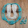 Joe and Terry Reano (Kewa, 20th century) Heishi AND Rolled Turquoise Necklaces