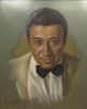 Andre Bouche, American  (1928 - 1989) Pastel on Paper "George Raft" Signed Lower left Andre Bouche 1984.
