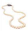 A Single Strand Graduated Cultured Pearl Necklace, 9.90 dwts.