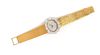 An 18 Karat Yellow Gold and Diamond Wristwatch, Bueche Girod,, 40.10 dwts.