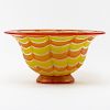 Mid Century Gambaro & Poggi Murano Art Glass Centerpiece Bowl.
