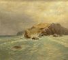 possibly: Logorio, Russian Oil on Canvas "Seascape".
