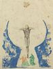 Salvador Dali Spanish (1904-1989) Limited Edition Color Etching with Embossing "Crucifixion".
