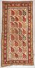 Antique Kazak Rug: 4'3'' x 8'7'' (130 x 262 cm)