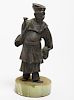 Chinese Court Figure, in Bronzed Metal