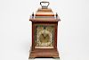 German Bracket Clock by LFS, Antique Wood & Ormolu
