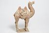 Chinese Archaic Earthenware Camel, Tomb Figure