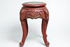 Chinese Red-Painted & Carved Low Table