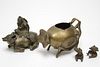 Chinese Cast Brass Figurines, Group of 4