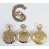 Three Gold Filled Pocket Watches
