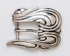 A Sterling Silver "Art Nouveau" Belt Buckle, Barry Kieselstein-Cord, Circa 1988, 74.50 dwts.