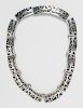 A Sterling Silver Panel Necklace, Taxco, 57.90 dwts.