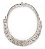 A Sterling Silver Fringed Graduated Collar Necklace, Taxco, 121.30 dwts.