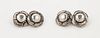 A Pair of Sterling Silver Cufflinks, Georg Jensen, 5.50 dwts.