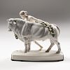 Klenci "Europa and the Bull" Porcelain Figural Group