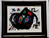 Miro, Joan, Spanish 1893-1983,"Plate No. 9" from the "Hommage a Joan Prats" Suite,  M-713, C-153.