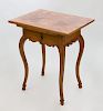 Swiss Rococo Style Provincial Walnut and Fruitwood Marquetry Reading Stand with Mechanical Top